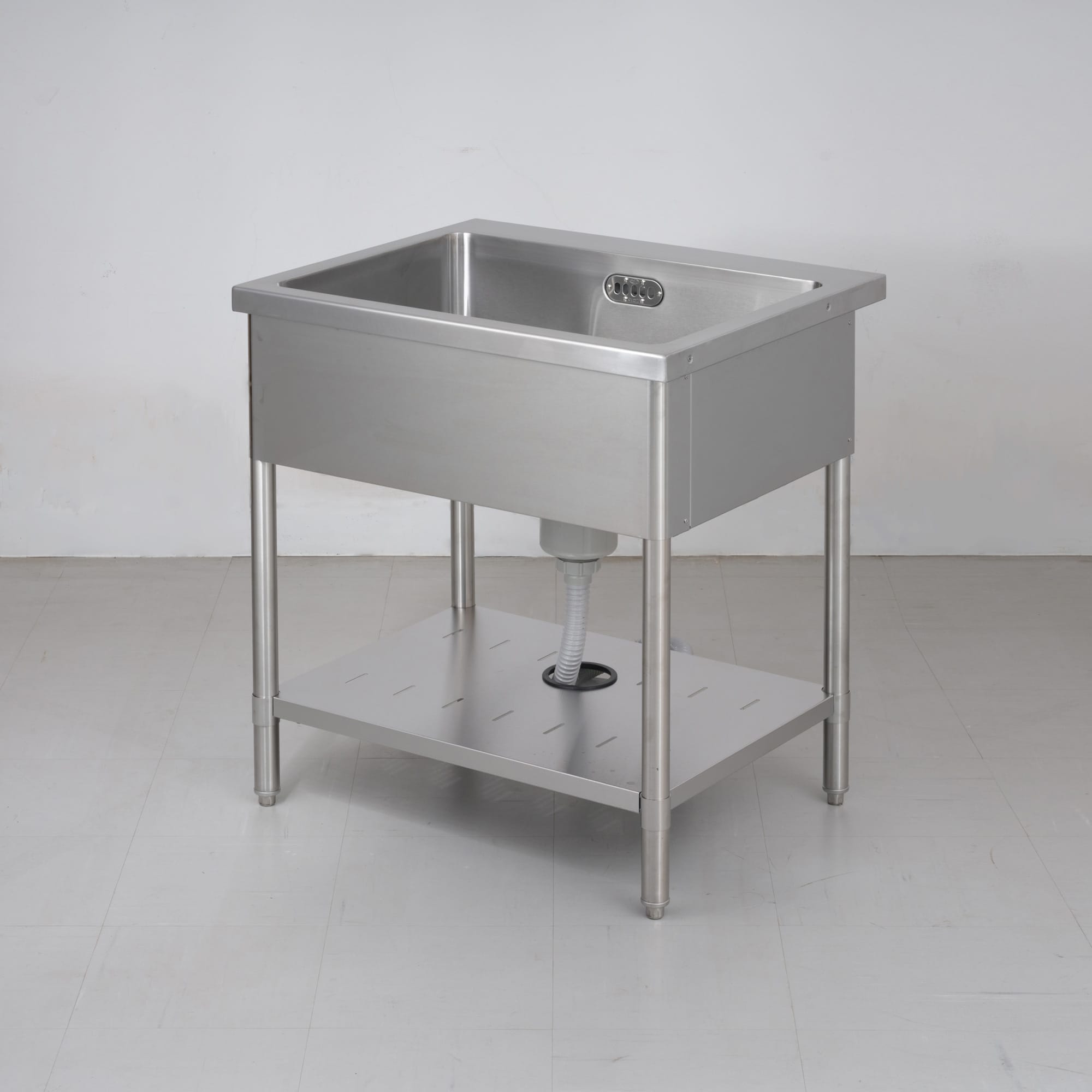 2槽シンク ステンレス 業務用 流し台 厨房 バッグガード付