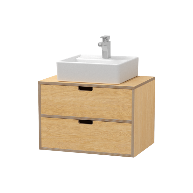 プライウッド洗面台 W650 引き出し クリア | KB-PR019-04-G173 | 洗面