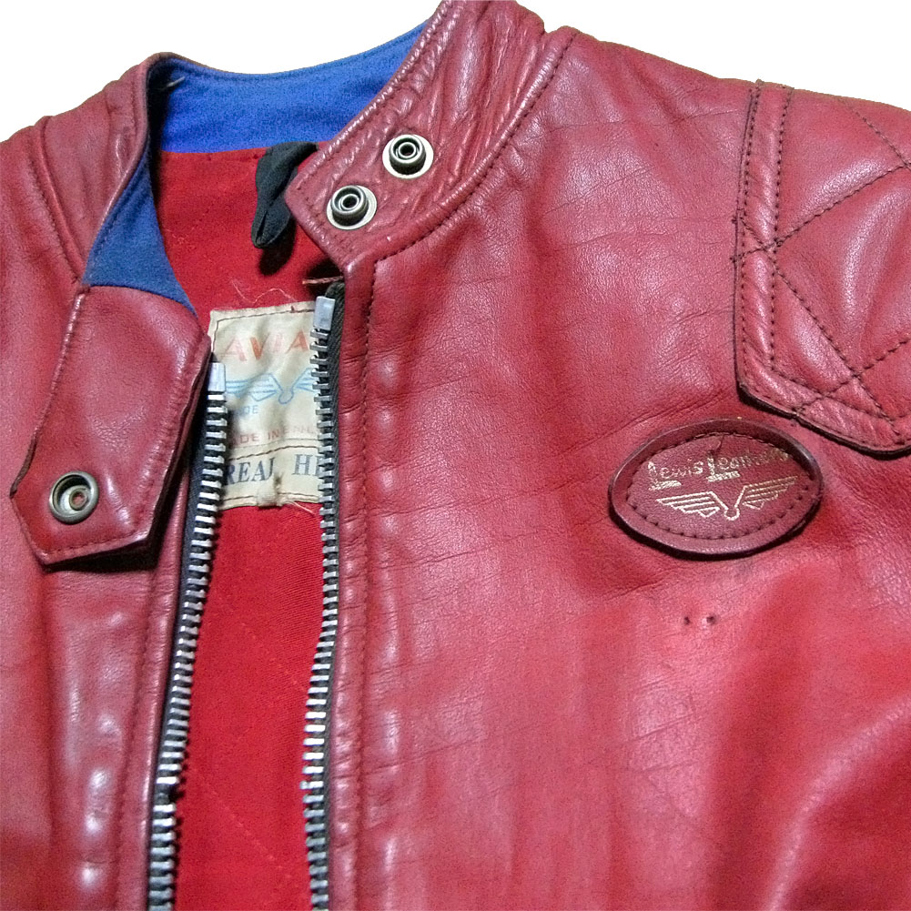 LEWIS LEATHERS PHANTOM 70s VINTAGE LEATHER JACKET RED ルイスレザー