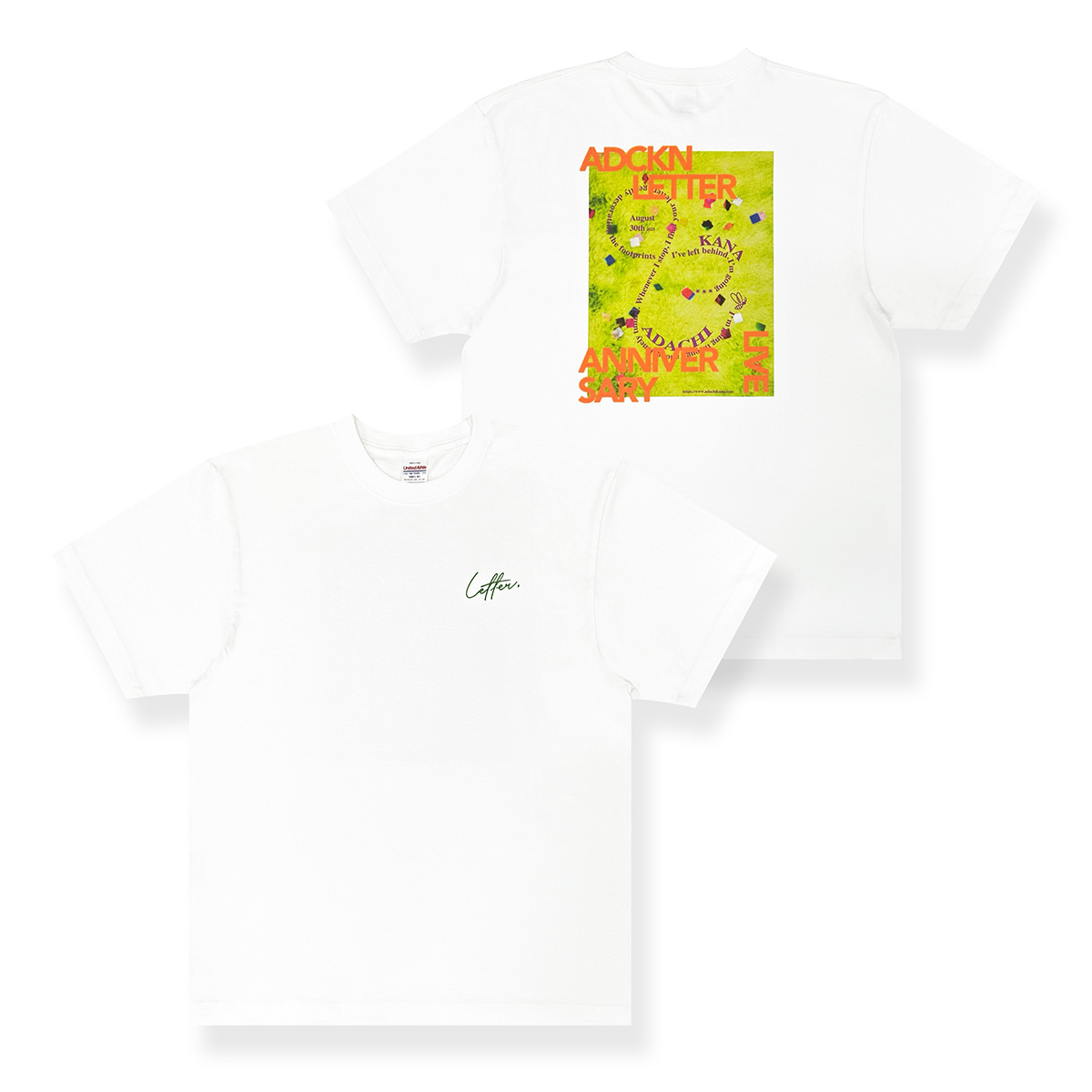 緑黄色社会直筆サイン入りMET ROCK 2022 10周年記念 Tシャツ Letter T