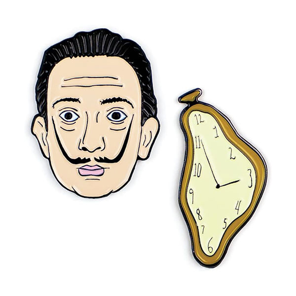 U.P.G. エナメルピン サルバドール・ダリ Salvador Dali Enamel Pins 5092