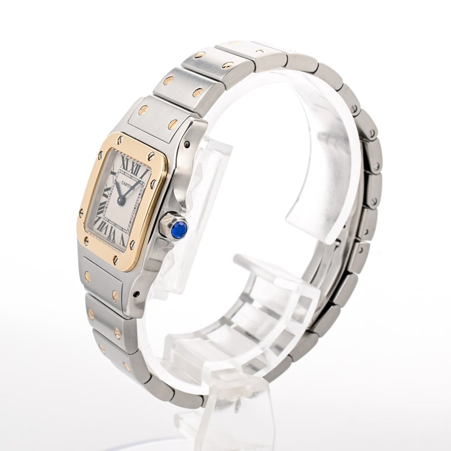 カルティエ CARTIER サントス ガルベSMコンビ 12ミリ2コマ Cartier
