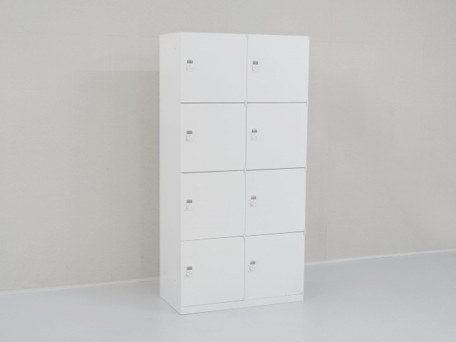 中古｜オカムラ｜レクトライン｜8人用パーソナルロッカー（ダイヤル錠