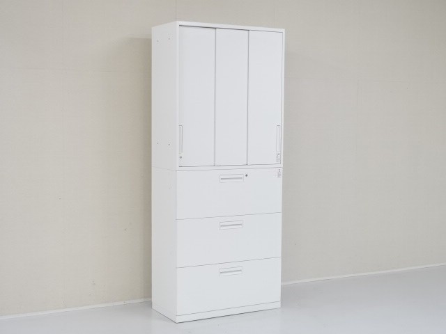 中古｜コクヨ｜エディア｜両開き3段ラテラルユニット書庫（H6cm