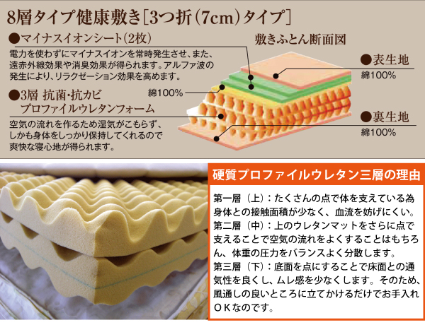 レガシスプラス用布団に敷いて使用するタイプ温熱マットです