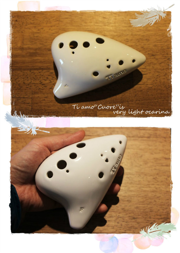 Ti amo オカリナ アルトF 11穴 薄い茶色 陶器製 楽天市場
