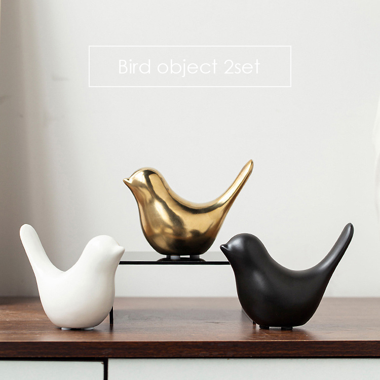 楽天市場】鳥 小鳥 オブジェ【 2個セット S / M 】 置物 動物 バード
