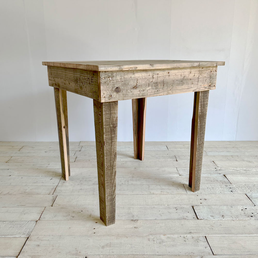 Coco カフェ倒産品！ナチュラルウッド正方形テーブル② カフェテーブル