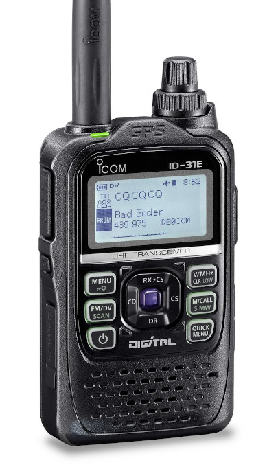 ICOM DVハンディ機 ID31と 専用簡易充電器、スピーカーマイク他1点 ICOM