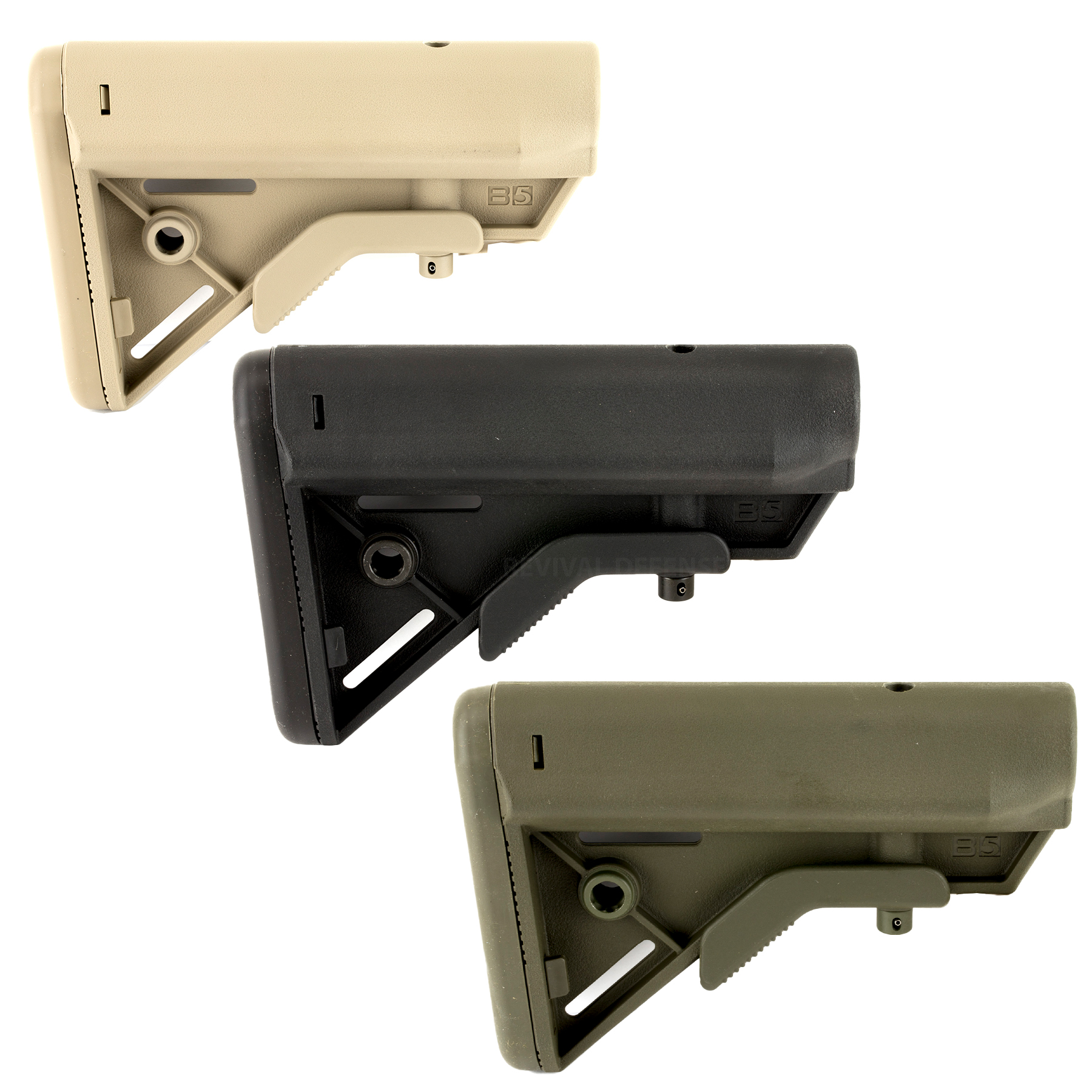 実物 B5 Systems SOPMOD BRAVO ストック オリーブ OD 実物 B5 Systems