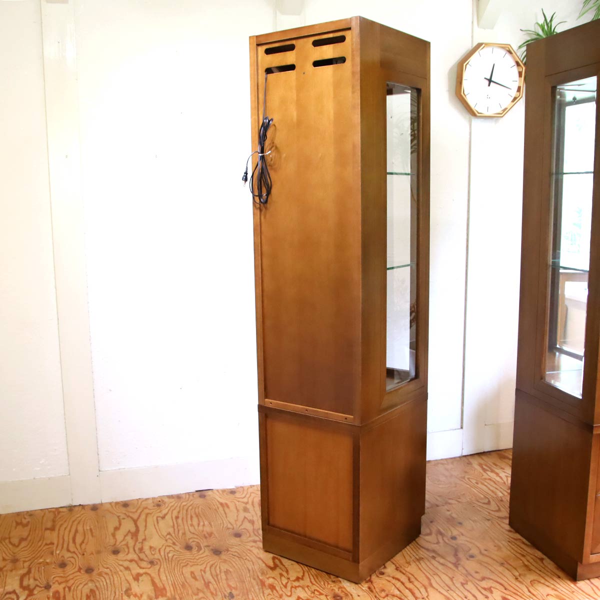 ヴィンテージ】カリモク ドマーニ モーガントン 木製ガラス