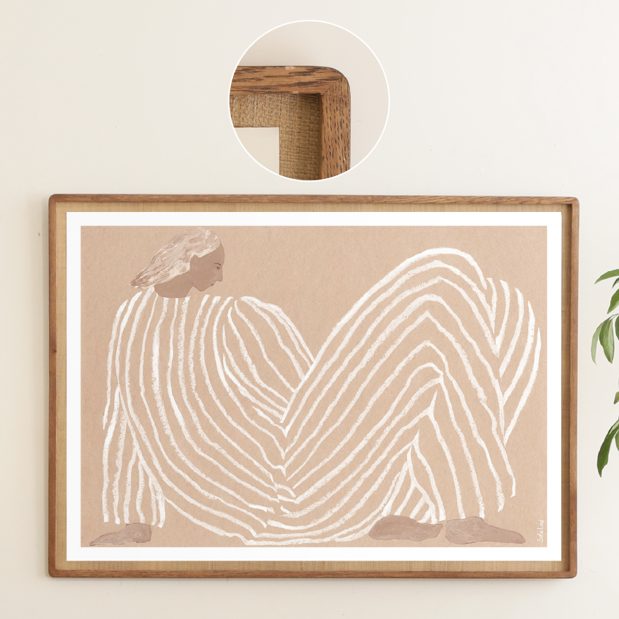 Re:CENO product｜アートフレーム Oak round frame アートフレーム Oak