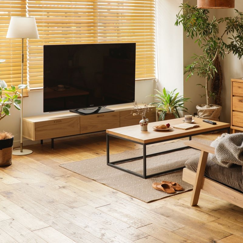 リセノ テレビボード 幅150cm ミドルブラウン テレビ台・テレビボード