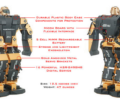 希少 絶版 未組立 Hitec ROBONOVA-1 ロボットキット ロボノヴァ Robot