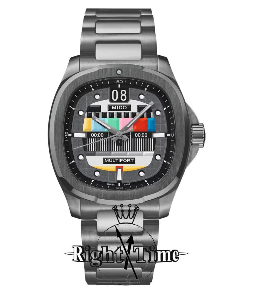 Multifort Tv Big Date Grey m049.526.33.081.01 - Mido Multifort