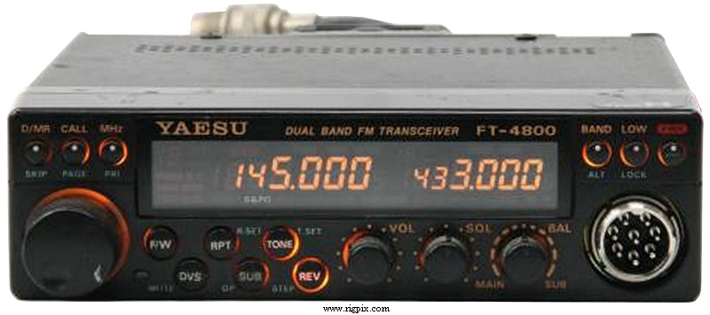 YAESU FT-4800 144&430MHz 車載 RigPix Database - Yaesu - FT-4800M
