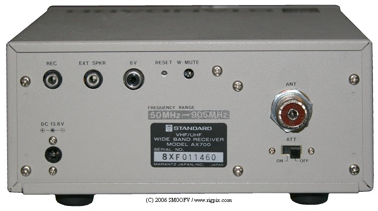 AX700 STANDARD 受信機 ワイドバンドレシーバー STANDARD AX700