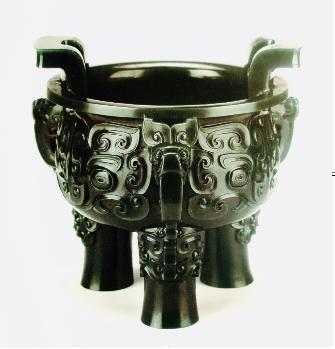 骨董品】中国西周時代 饕餮紋青銅鼎 骨董品】中国西周時代饕餮紋青銅鼎