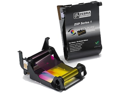 Colour Ribbon Zebra ZXP Series 1 Card Printer - 100 prints per roll -
