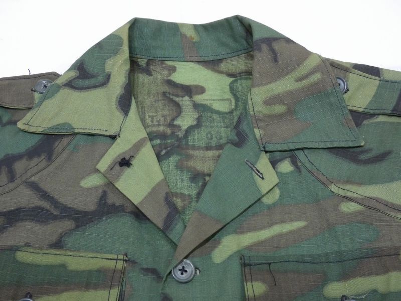 60s ARVN M-59 RIP STOP GEEN LEAF US ADVISOR SHIRT A5 DEAD STOCK