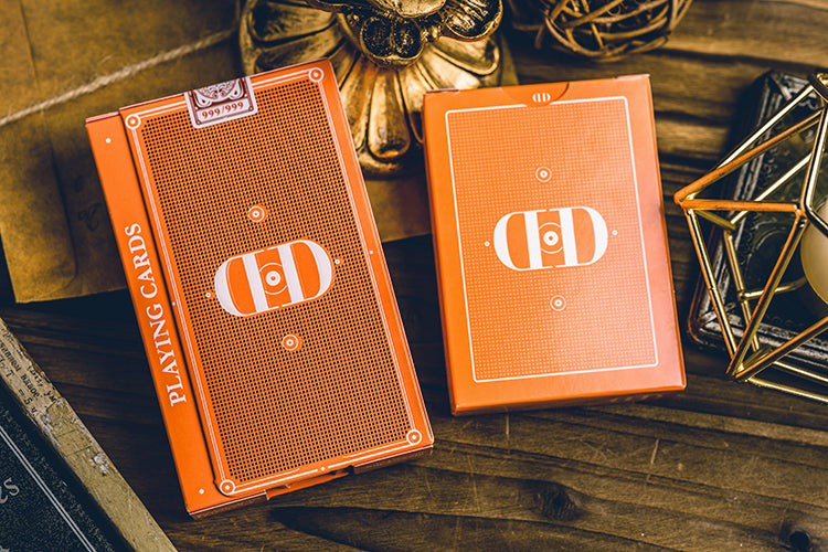 Smoke & Mirrors V9 - Orange Edition Playing Cards - Riffle Shuffle