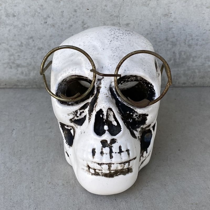 VINTAGE ANTIQUE SKULL ASHTRAY ヴィンテージ アンティーク スカル