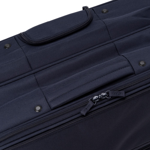 5-10泊] 無印 ソフトキャリーケース 81L ネイビー 4輪 MUJI /スーツ