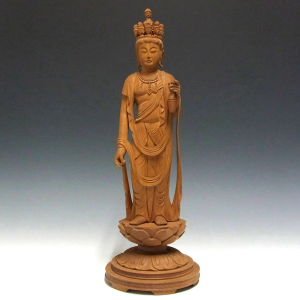 十一面観音菩薩像【極小】#405 厨子入り 木彫 仏像