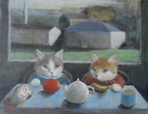 キャバリアルビーオリジナル絵画諏訪憲ニ作