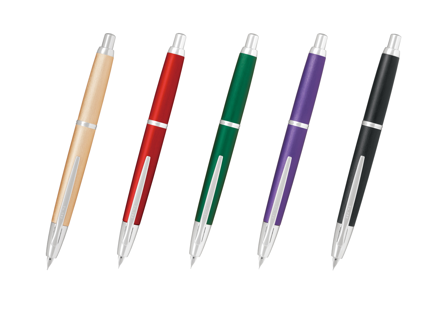 パイロット、ノック式万年筆「キャップレス・デシモ」カラフルボディ20