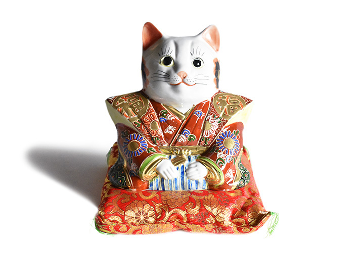 6号福助猫 盛（WAZAHONPO-81535） 九谷焼専門店 和座本舗