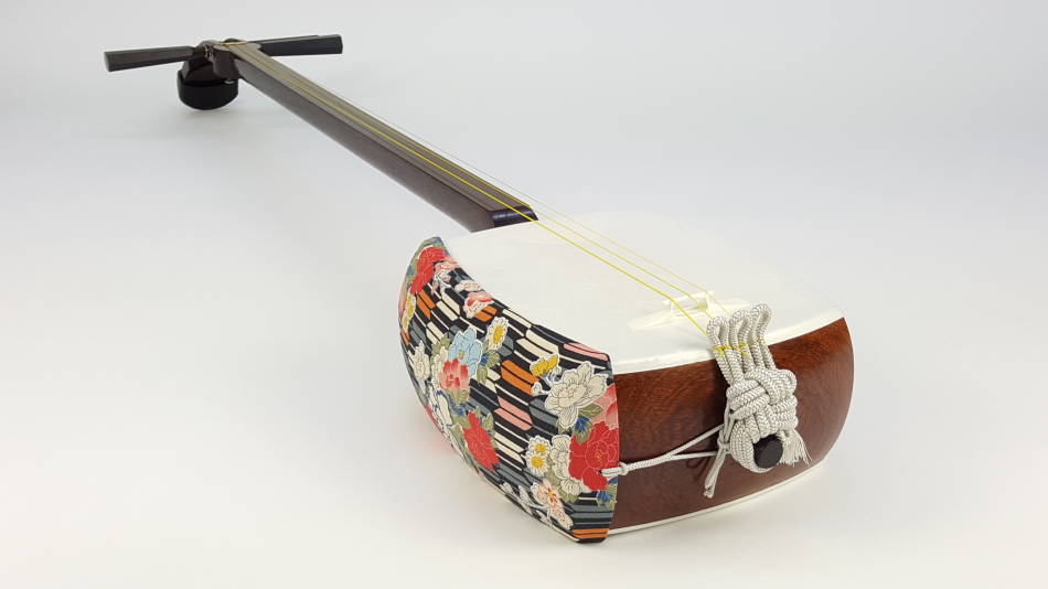 三味線 細棹 短棹 ベッコウ撥 セット 破れなし べっこう 三味線 細棹