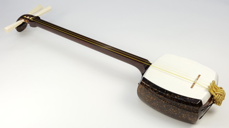 Y33 三味線 紅木 長唄 K18駒 金細 バチ 株式会社柏屋 Y33 三味線 紅木