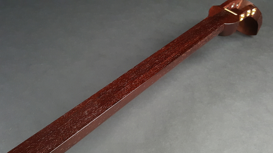 中棹一本継三味線 紫檀・紅木 樹脂撥付 地唄等 202203092_11b05725