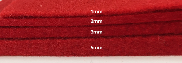 純毛 毛氈 もうせん(5mm厚) サイズ指定可