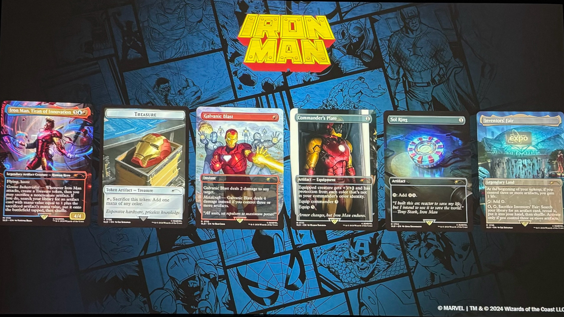 Non-foil MTG Set Magic The Gathering Secret Lair X Marvel's Iron