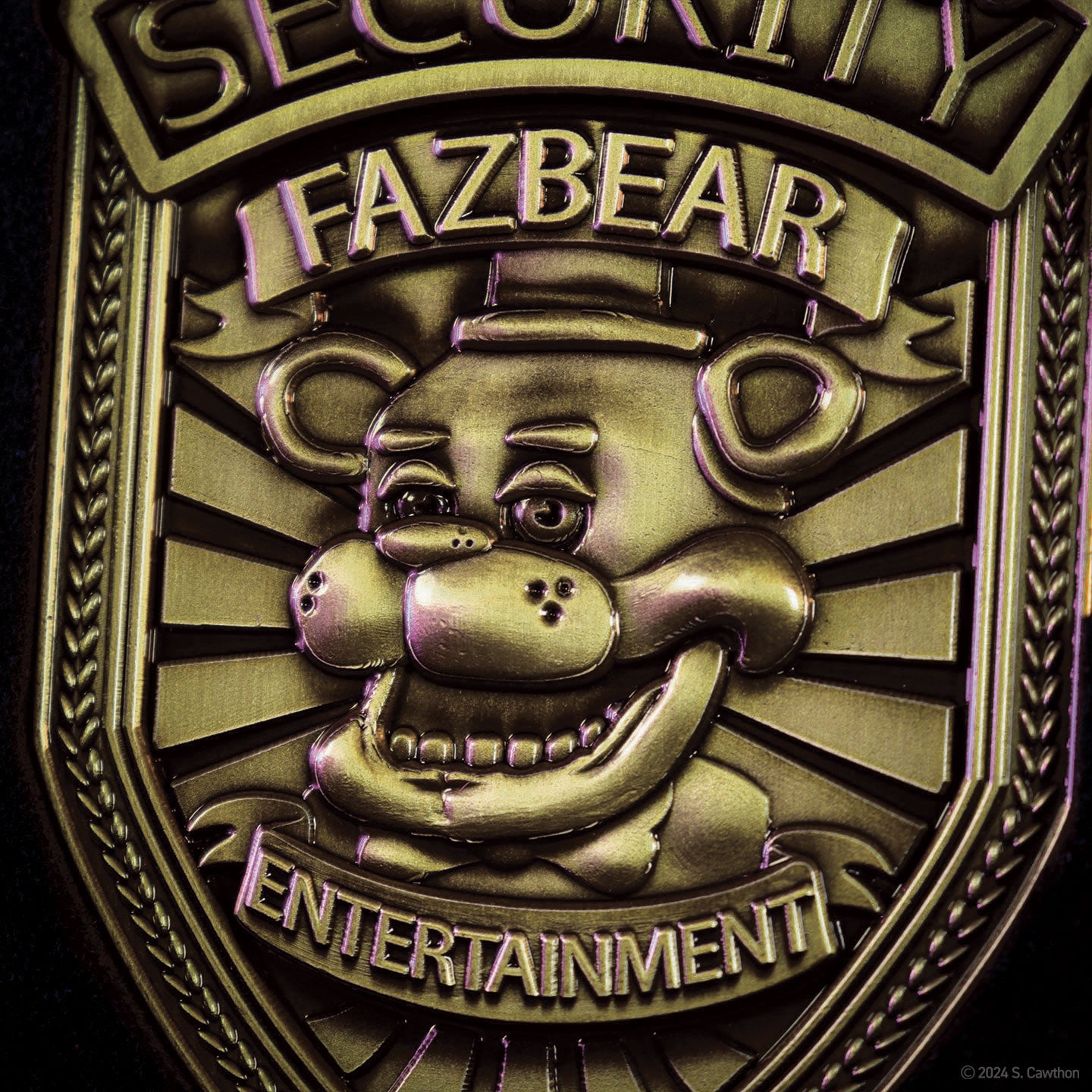 Five Nights at Freddy's Replica Security Badge – Antique Brass