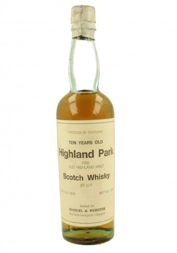 Highland Park Island Scotch Whisky 15 year Old 1963 1978 75cl 86.8