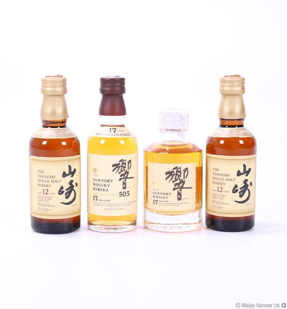 Suntory Whisky - 4 x 5cl Miniature Collection Whisky Auction