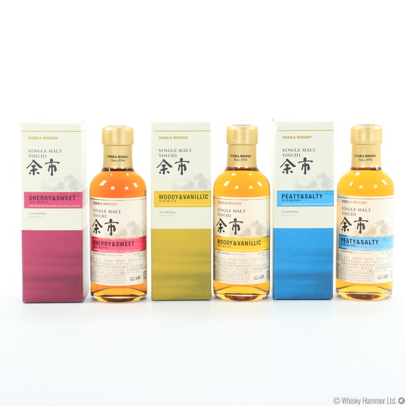 Nikka - Yoichi (Distillery Exclusive Set) 3 x 18cl Whisky Auction