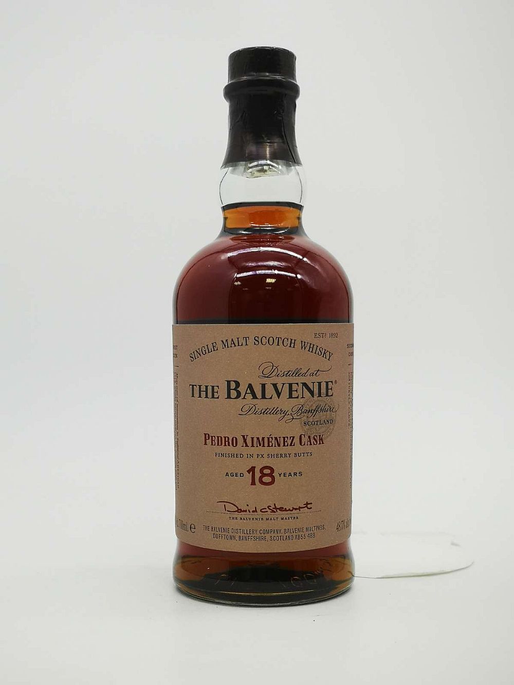 The Balvenie 18 year old Single Malt, Pedro Ximénez Cask Finish