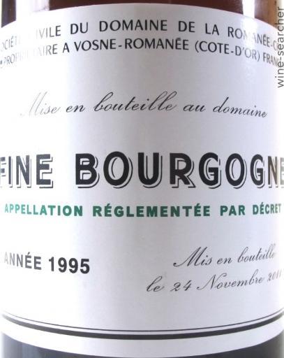 1995 Domaine de la Romanee-Conti Fine de Bourgogne, France