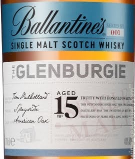 Ballantine's Glenburgie 15 Year Old Single Malt Scotch Whisky
