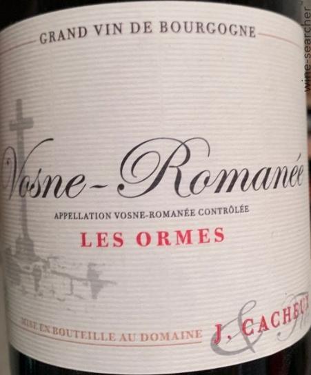 1993 Domaine Jacques Cacheux Vosne-Romanee, Cote de Nuits, France