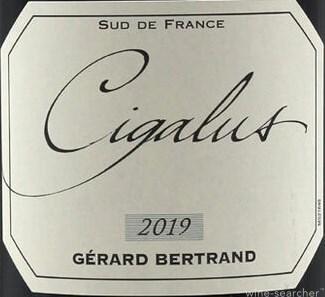 2017 Gerard Bertrand Cigalus Rouge, IGP Aude Hautrive, France