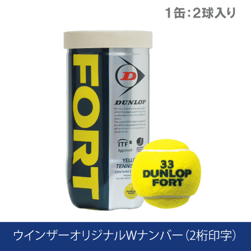 DUNLOP FORT（2個入り缶×30） DUNLOP FORT テニスボール 2球×30缶 新品