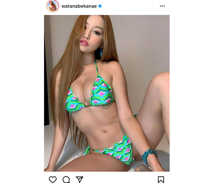 抽プレ かなへぇ チェキ 渡辺加苗 CYBERJAPAN サイバージャパン 水着