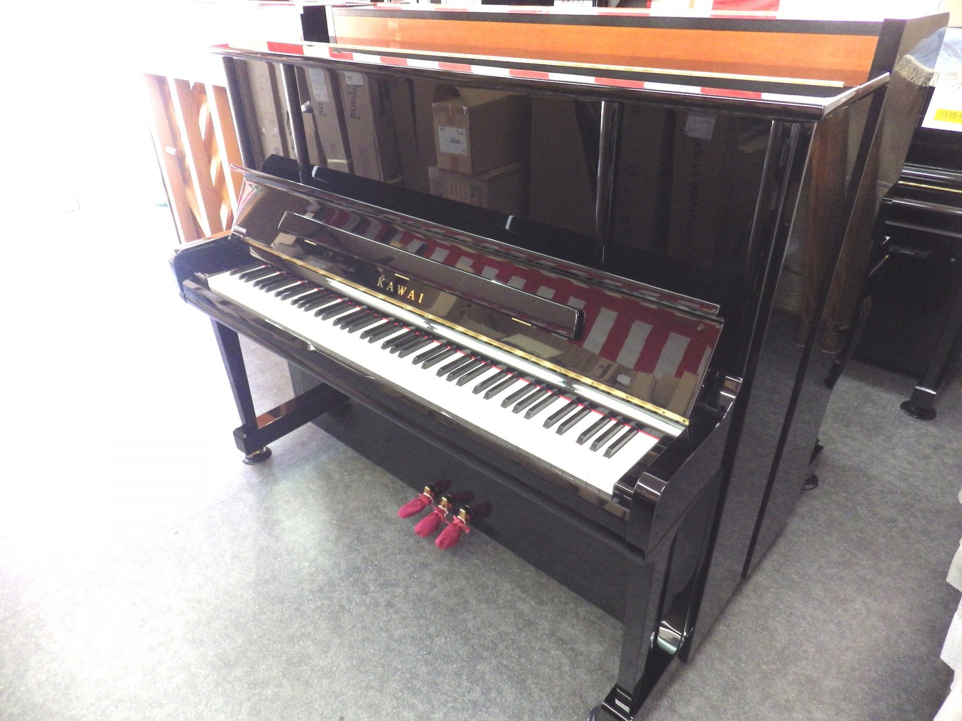 KAWAI アップライトピアノ 黒 椅子付き KAWAI ( 河合楽器製作所