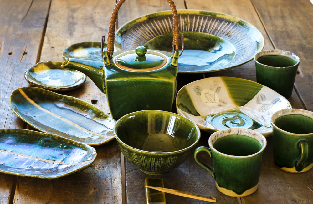 黄瀬戸 茶碗 平助 桐箱付き 美濃焼 骨董 古玩 【公式通販】 ♥美濃焼