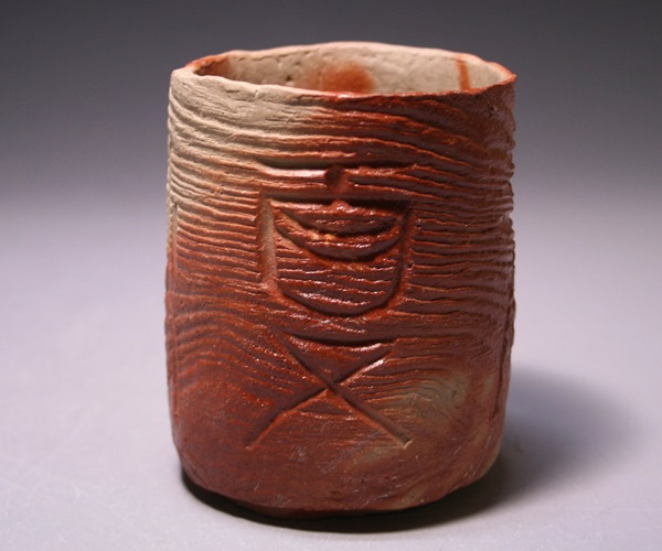 各見寿峯 作 「備前緋襷湯呑」 ～備前焼専門卸小売店 川口陶楽苑～